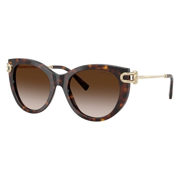 New TIFFANY Havana Butterfly TF4232 8015/3B Sunglasses Women - Picture 1 of 6